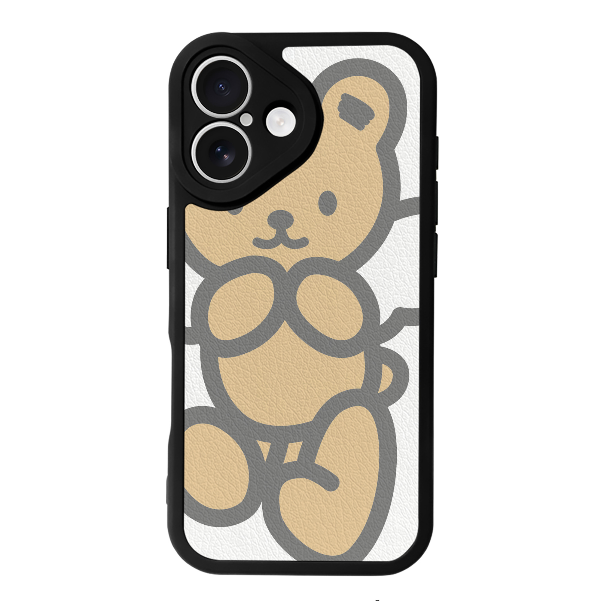 （画像用） Hello Kitty ハローキティ 【iPhone 16シリーズ対応】シリコンスマホケース（レザー調） 材質：シリコン